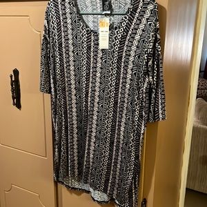 Agnes &dora hi lo 3/4 sleeve tunic sz small